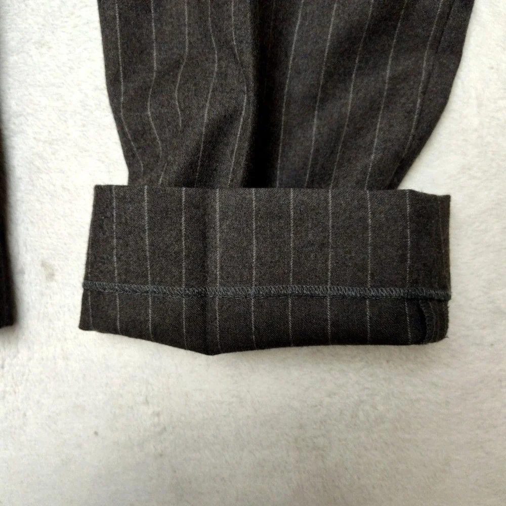 Banana Republic Pants Mens 33x34 Gray Slim Wool Tweed Tapered Dress Slacks Suit
